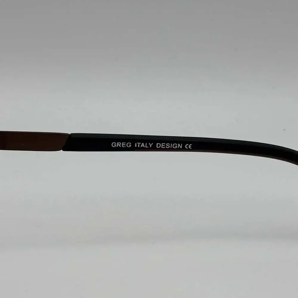 Greg Italy Design 8706 Size 53-18-140 Eyeglasses Frame Brown